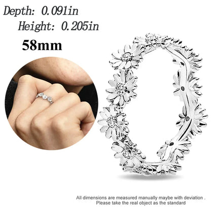 Anillo Flor de Cerezo Rosa en Plata 925 – para Pulseras Originales Mujer