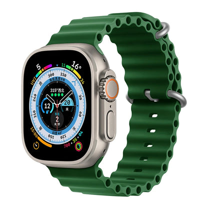 Correa Ocean de silicona para Apple Watch – Compatible Ultra 2, Series 10-5 (38mm-49mm)