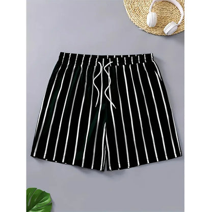 Shorts de Playa y Fitness para Hombre – Bañador Verano Transpirable con Bolsillos y Cintura Ajustable