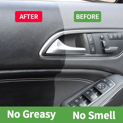 Renovador de Plásticos para Coche | Restaurador Negro Brillante y Protector de Plásticos & Cuero