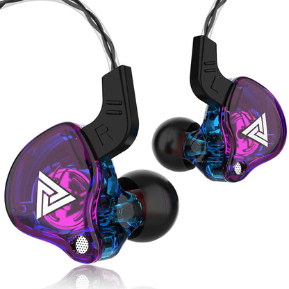 Auriculares In-Ear QKZ AK6 Originales | 6 Unidades Dinámicas con Micrófono, Sonido HIFI Estéreo y Subwoofer Deportivo
