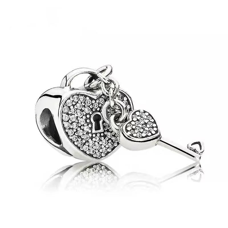 Charm Plata 925 Árbol de la Familia, Pluma, Copo de Nieve y Niño | Dijes Colgantes Compatibles con Pulseras Pandora