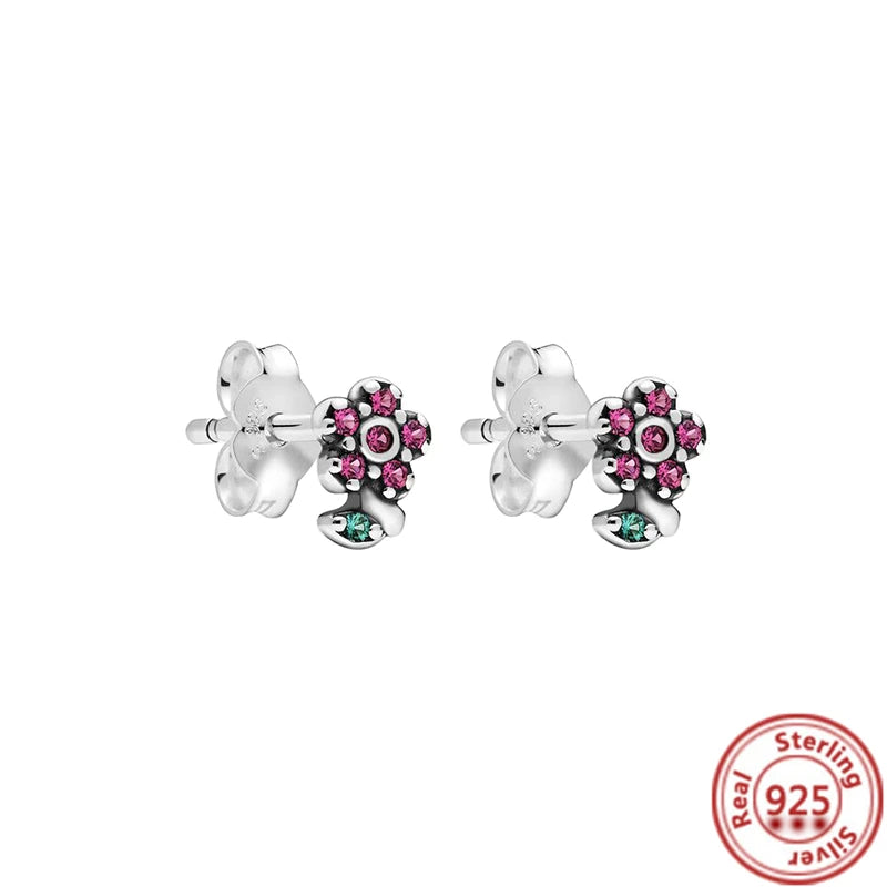Charm trébol verde dopamina en plata 925 – Flor del bosque para pulsera DIY compatible Pandora mujer