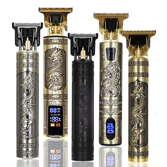 Máquina de corte T9 profesional – Cortapelos eléctrico 0 mm para barba, cabello y cuerpo con diseño recargable para barberos y uso en casa