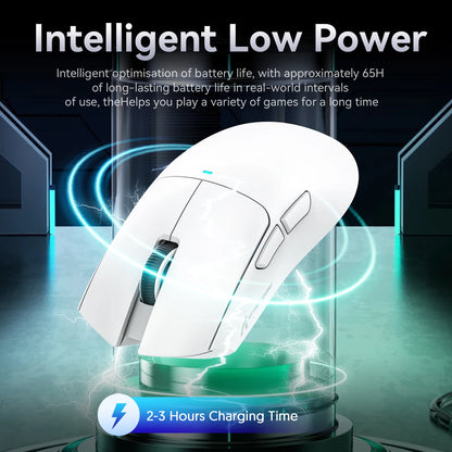 Attack Shark X11 Gaming Mouse – Tri-Mode (Bluetooth/2.4G/USB) con RGB, Dock de Carga Magnético y Sensor PAW3311
