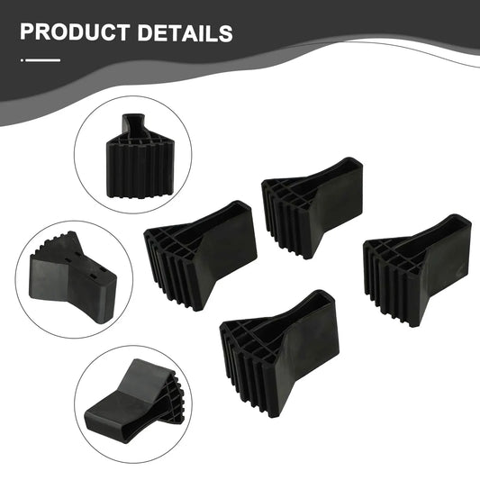 4 Piezas Pies Antideslizantes para Escalera – Protectores de Goma Reemplazables para Patas de Escaleras y Muebles