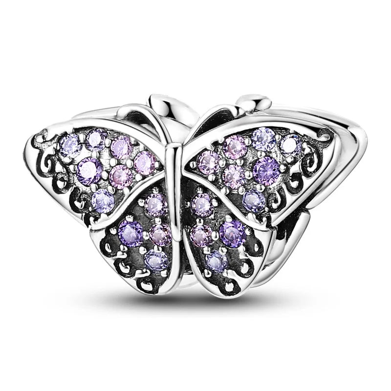 Charm Mariposa Plata 925 | Serie Compatibles Pandora Pulseras 3mm