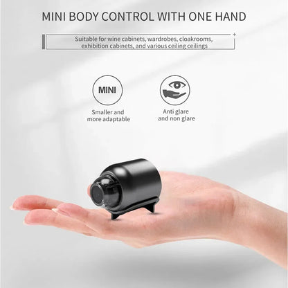 Cámara Mini X5 HD 1080P – WiFi Inalámbrica Compacta con Grabación y Visión Nocturna para Hogar y Camping