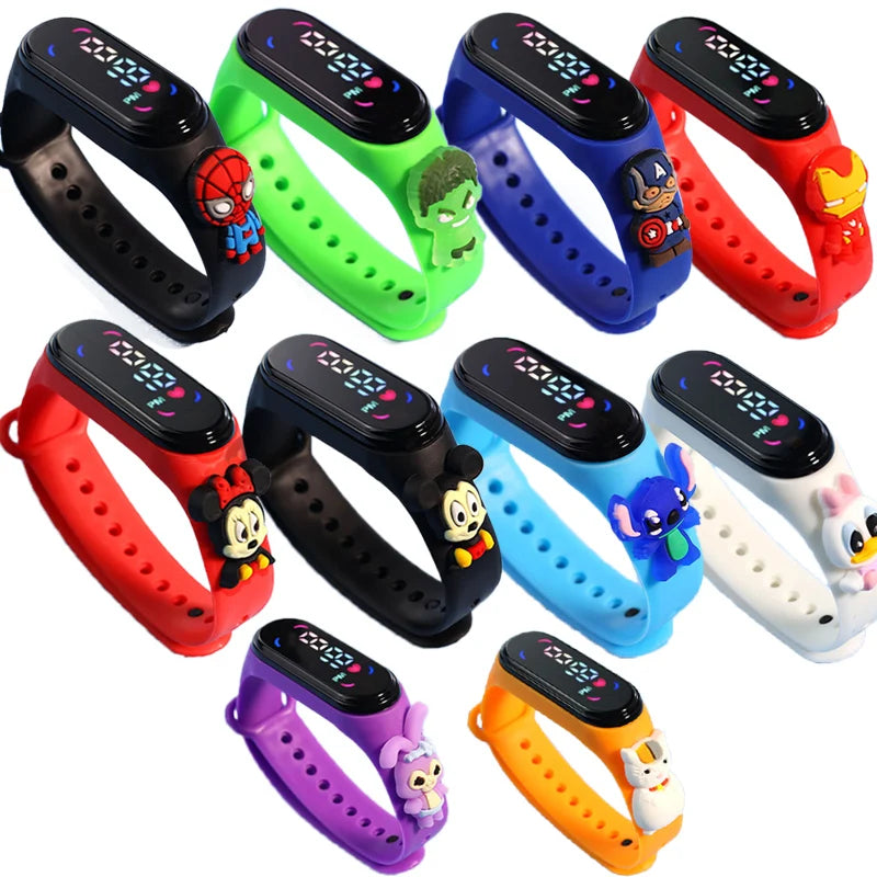 Reloj Infantil LED Deportivo | Pulsera Electrónica de Dibujos Animados para Niños y Niñas Impermeable