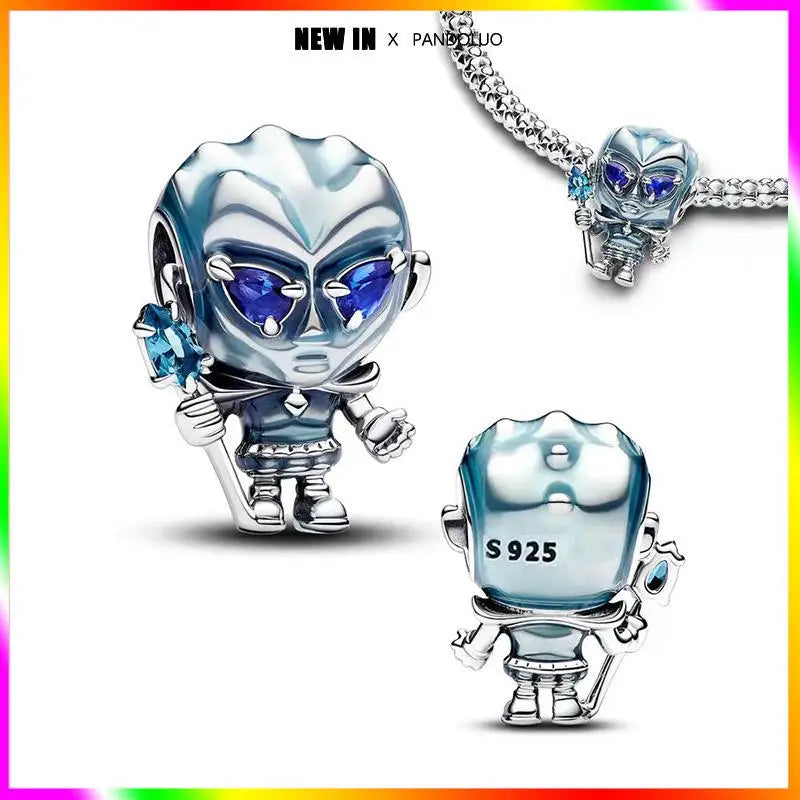Charm Marvel Disney en Plata 925 – Abalorios Captain America, Wolverine y Deadpool para Pulsera Original Mujer