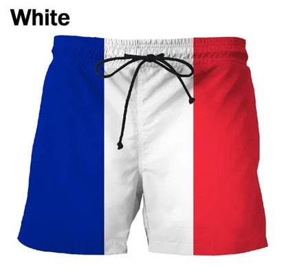 Shorts de Playa para Hombre 2025 con Estampado de Banderas Alemania, USA y UK – Bañador 3D Verano Transpirable y Moderno