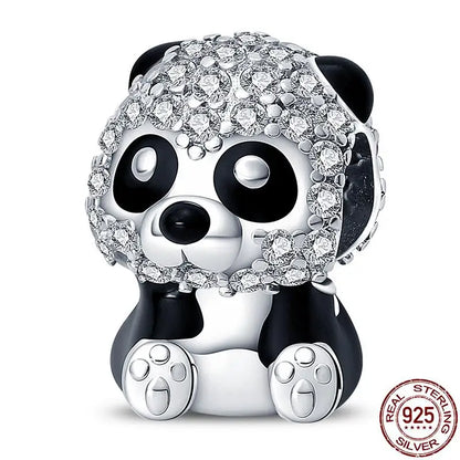 Charm animal mascota en plata 925 – Abalorio elegante para pulsera o collar tipo Pandora, joyería personalizada mujer
