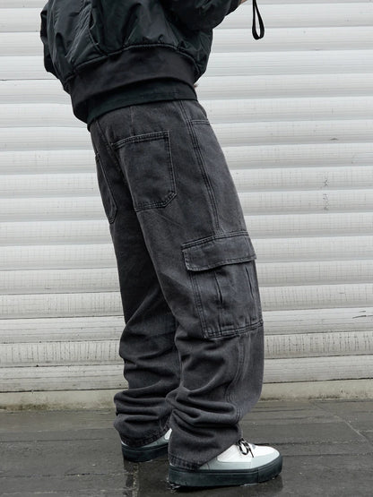 Jeans Baggy Y2K para Hombre – Pantalones Hip Hop Harajuku Oversize Pierna Ancha Denim Cargo Estilo Coreano Streetwear