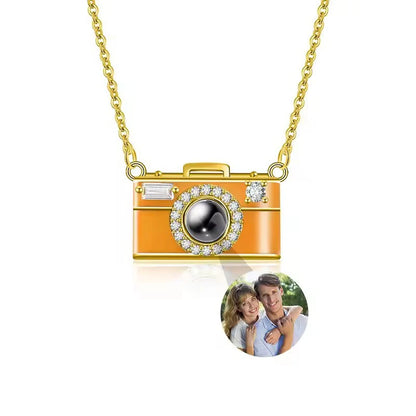 Collar personalizado con foto – Dije proyector de imagen para mujer, joyería única y regalo especial