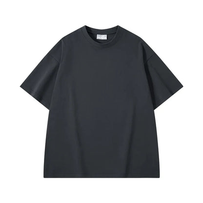 Camiseta Hombre 2025 | Oversize Algodón Pesado Manga Corta para Verano