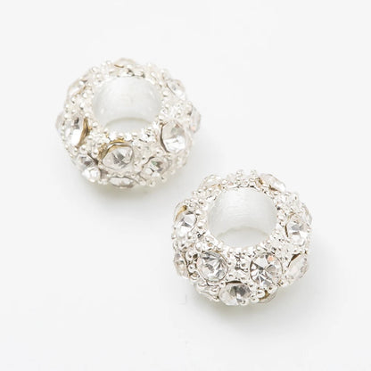 Set de 10 charms europeos en plata – Abalorios elegantes para pulseras tipo Pandora, joyería DIY de moda