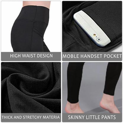 Leggings Deportivos Mujer Cintura Alta | Mallas Yoga Push Up con Bolsillo y Control Abdomen