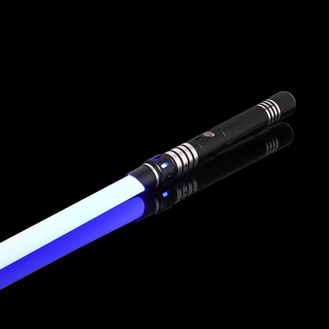 RGB Metal Lightsaber Dueling Smooth Swing Laser Sword Sabre De Luz 16 Color Changing 16 Sounds FOC Rave Flashing Toy