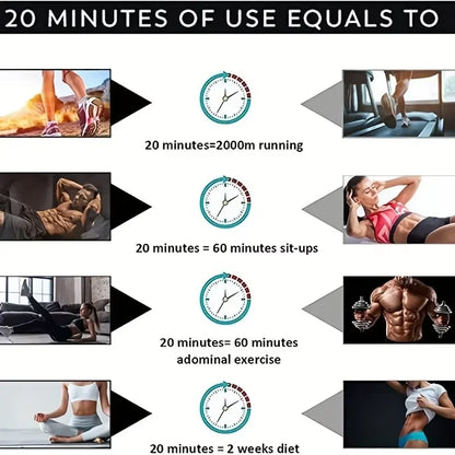 USB Rechargeable EMS Muscle Stimulator Abs Arms 3 in 1 Training Pad Wireless Smart Fitness Abdominal Trainer Body Slimming