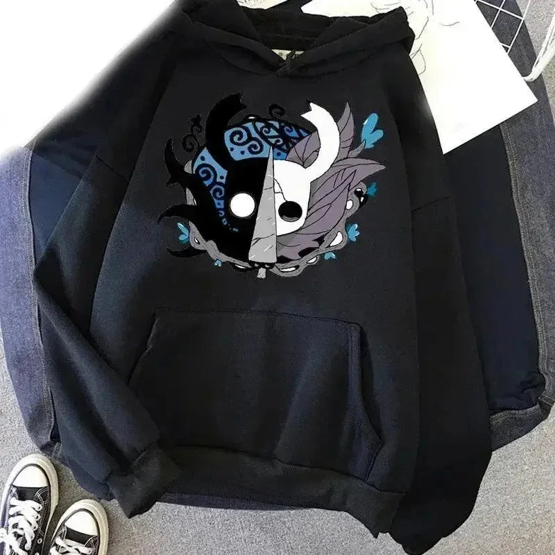 Hoodie Hollow Knight 2025 – Sudadera Ulzzang Corea Estilo Grunge Y2K Unisex con Estampado Streetwear
