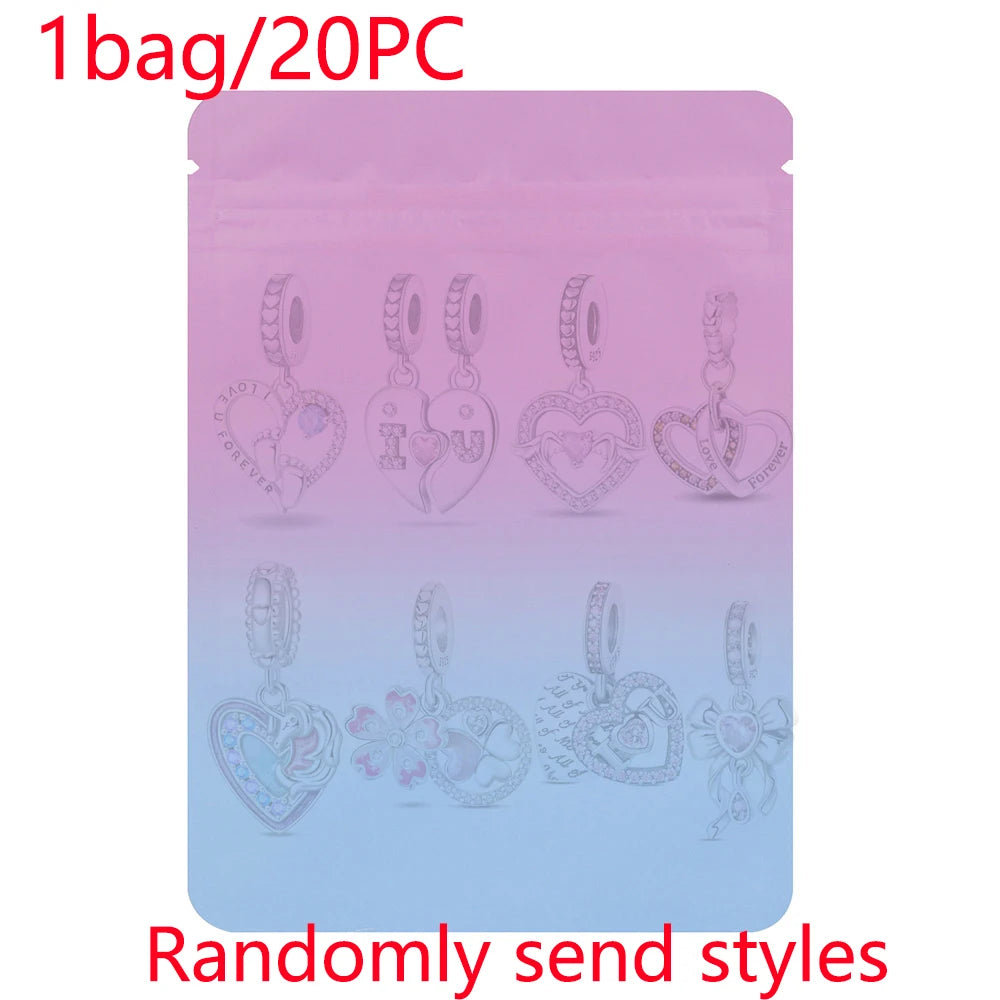 Charm sorpresa de plata 925 estilo estrella y corazón – Bolsa sorpresa random para pulsera DIY mujer