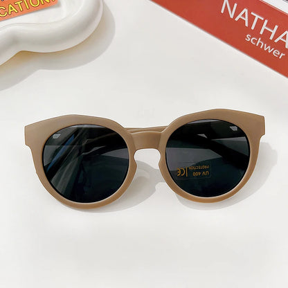 Gafas de Sol Vintage Redondas para Niños | Protección UV400 Acrílico Frosted