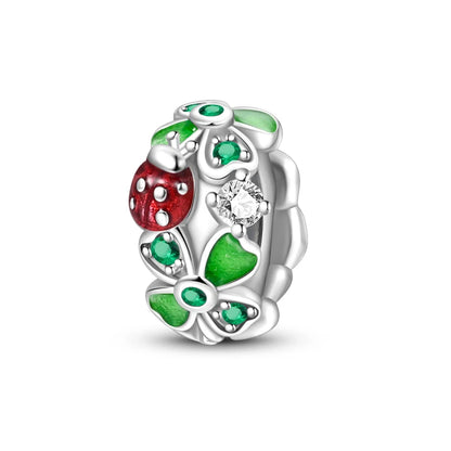 Charm de Plata 925 con Mariposa y Dragón – Abalorio Colorido con Zirconia Arcoíris para Pulseras DIY