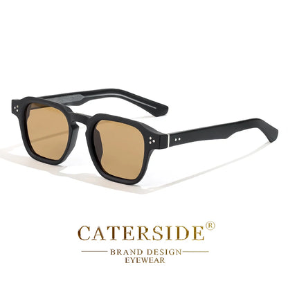 CATERSIDE Gafas de Sol Cuadradas Clásicas Hombre Mujer | Estilo Lujo Viaje Playa Fiesta UV400