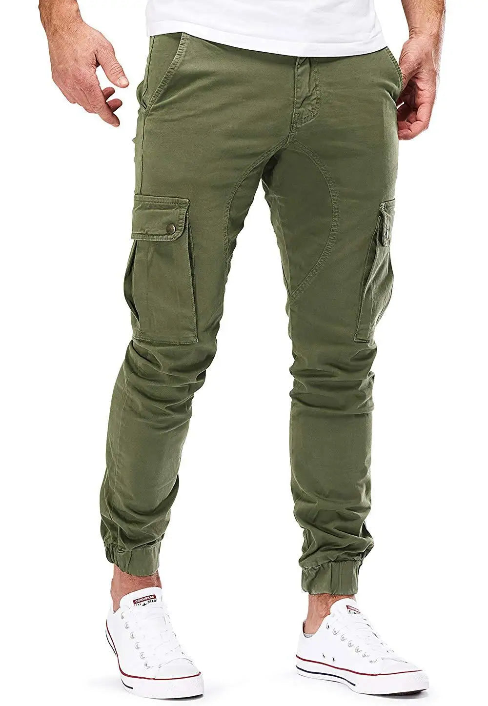 Pantalones Jogger de Moda para Hombre – Streetwear 2025, Cargo, Multi-Bolsillos, Casual, Fitness y Gym
