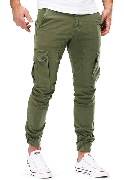 Pantalones Jogger de Moda para Hombre – Streetwear 2025, Cargo, Multi-Bolsillos, Casual, Fitness y Gym
