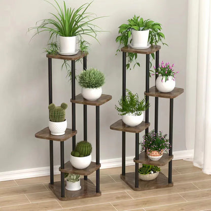 Soporte de Plantas de Madera – Estantería 4/5/6 Niveles para Macetas y Flores
