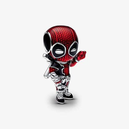 Charm Marvel Iron Man y Spiderman en Plata 925 – Abalorios Disney para Pulsera Original Mujer