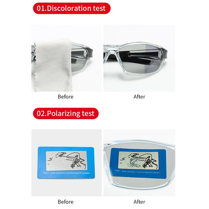 Gafas de Sol Deportivas Fotocromáticas Polarizadas – Unisex UV400 para Ciclismo, Pesca y Conducción