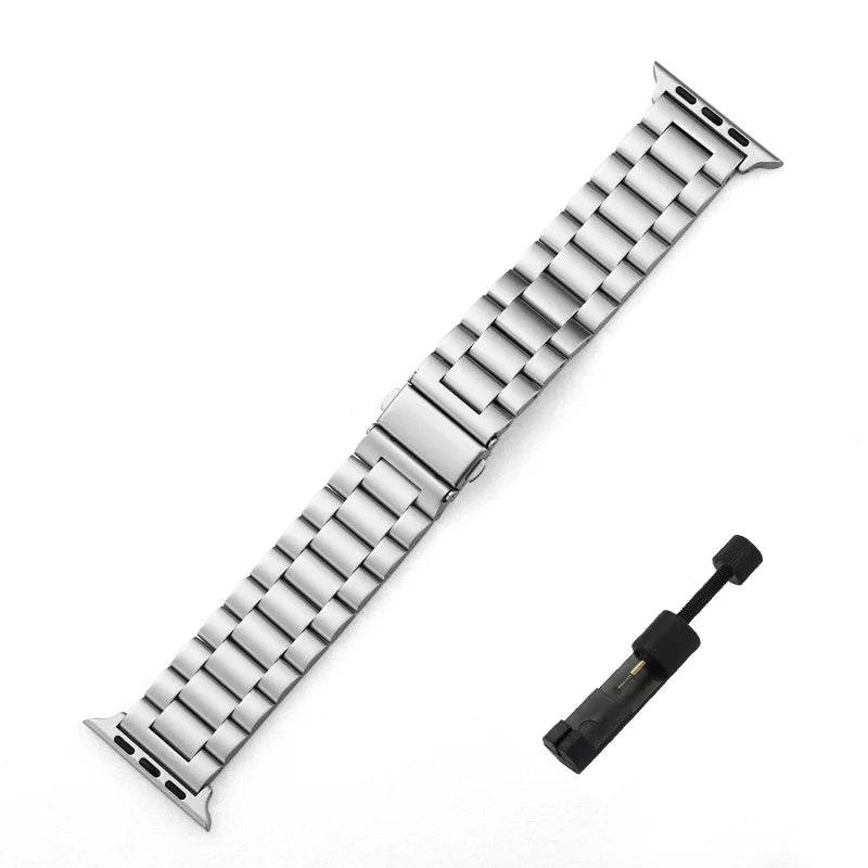 Stainless Steel Strap For Apple Watch Band 45mm Ultra 49mm 41mm 40mm 44mm Strap Metal Bracelet For Iwatch Series 9 10 46mm 42mm