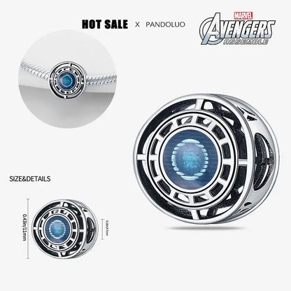 Charm Marvel Iron Man y Spiderman en Plata 925 – Abalorios Disney para Pulsera Original Mujer