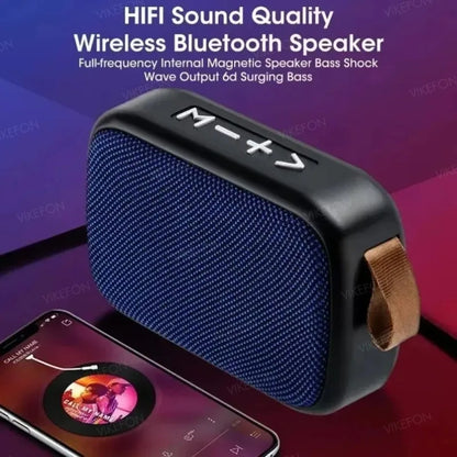 Soundbar Bluetooth 5.0 Portátil – Parlante Inalámbrico HiFi con Subwoofer, Batería 500mAh y Reproductor TF/USB