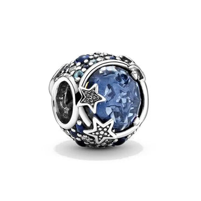 Charm Serie Océano en Plata 925 – Abalorios Tortuga, Cangrejo y Sirena para Pulsera Original Mujer