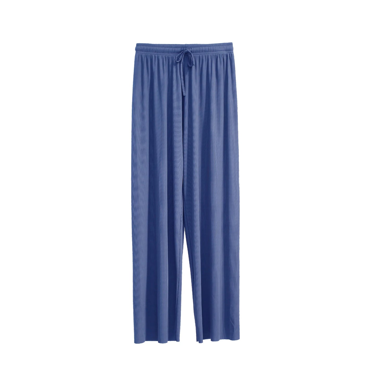 Pantalón Ancho Mujer Verano | Pantalones Sueltos Seda Helada Cintura Elástica Casual Primavera
