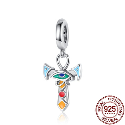 Charm Mano de Fátima con Ojo Todo lo Ve en plata 925 – Compatible Pandora, pulsera y collar mujer 2025