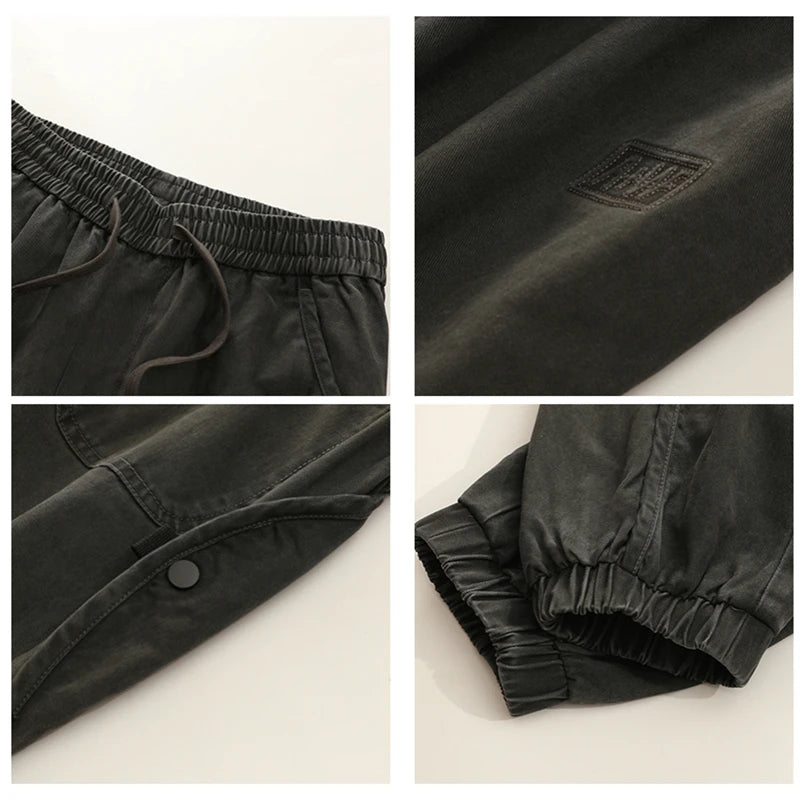 Pantalones Cargo Oversize Plus Size para Hombre – Joggers Harajuku Streetwear Coreano Hip Hop Baggy Casual