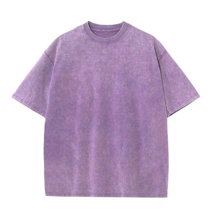 Camiseta Hombre 2025 | Oversize Vintage Y2K Acid Wash Estilo Streetwear