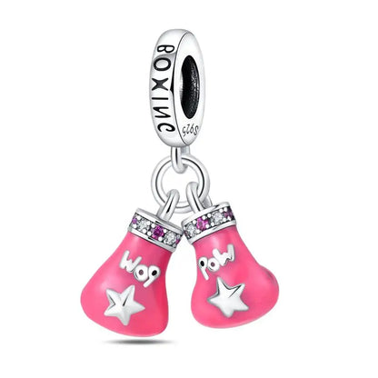 Charm Espejo Mágico Princesa Ángel Rosa en Plata 925 – Beads Compatibles Pandora Mujer Joyería DIY