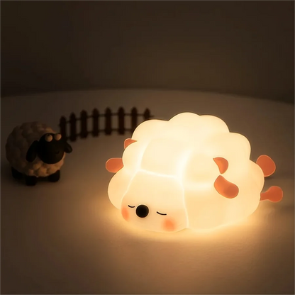 Lámpara de Noche de Silicona LED – Conejo/Zorro, Recargable con Sensor Táctil y Temporizador, Luz Regulable para Dormitorio Infantil