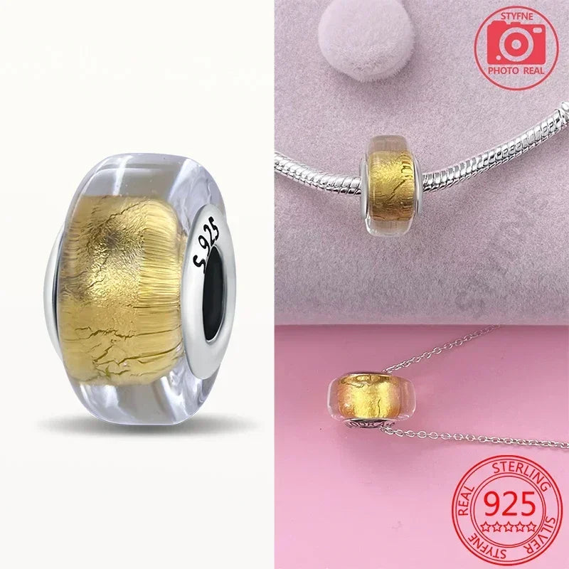 Cuenta Murano en Plata 925 | Beads de Vidrio de Colores para Pulsera Pandora Original