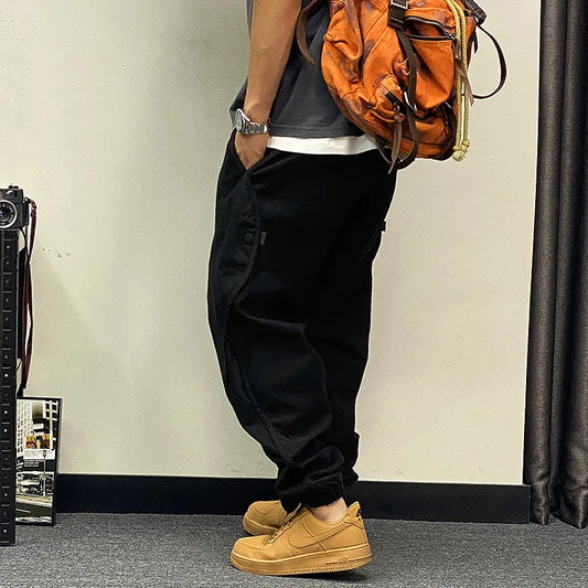 Pantalones Cargo Oversize Plus Size para Hombre – Joggers Harajuku Streetwear Coreano Hip Hop Baggy Casual