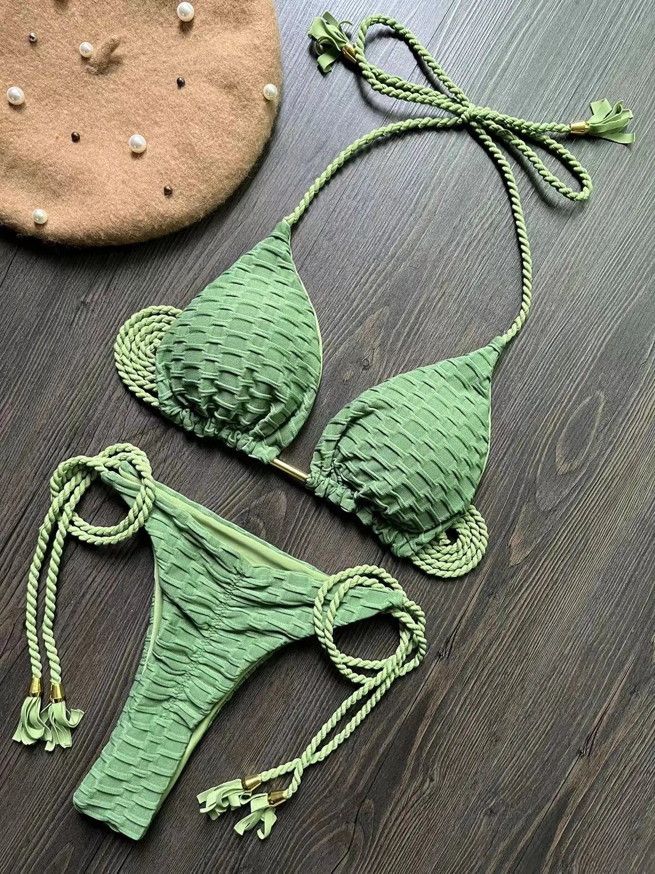RUOTONGSEPT Bikini Sexy Mujer 2025 | Push-Up Brasileño Playa y Piscina