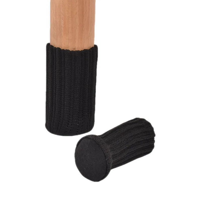 16PCS Fundas de Pies para Sillas Tejidas – Protectores de Suelo Antideslizantes, Silenciosos y Engrosados para Mesa y Silla