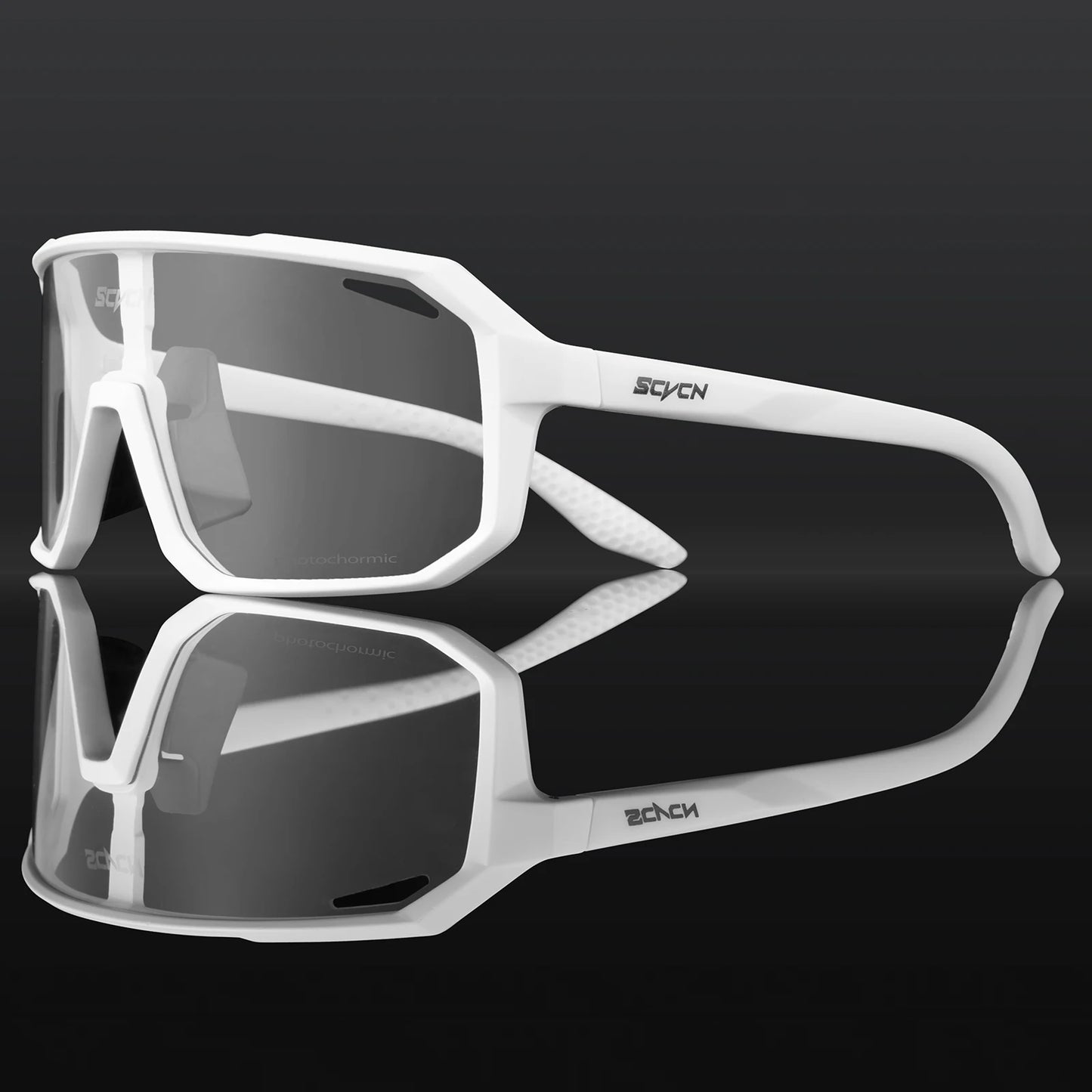 Gafas de Ciclismo SCVCN Fotocromáticas | Gafas Deportivas UV400 para Hombres MTB y Ruta