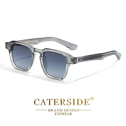 CATERSIDE Gafas de Sol Cuadradas Clásicas Hombre Mujer | Estilo Lujo Viaje Playa Fiesta UV400