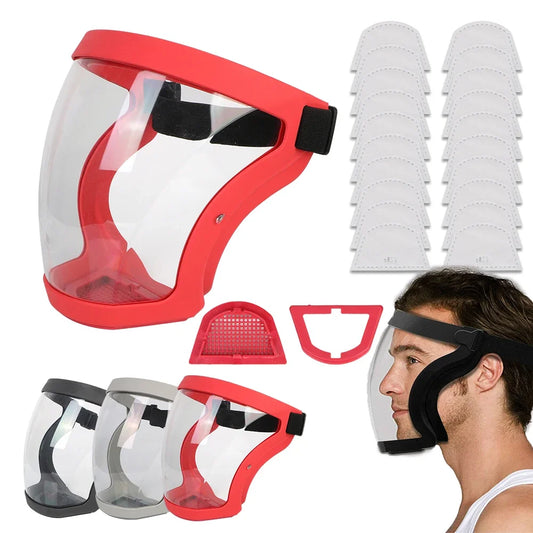 Careta de Protección Facial Transparente 😷 Pantalla Completa – Antivaho, Antipolvo y a Prueba de Salpicaduras | Mascarilla de Seguridad Multiusos